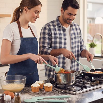 Spatule Cuisine en Silicone | ErgoHeat - {{ merveilleux cake {{ moule à cake } {{ casserole }} {{ product_cake }} {{ merveilleux cake}}