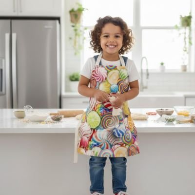 Tablier de cuisine enfant | Ajustable & Coloré - {{ merveilleux cake {{ moule à cake } {{ casserole }} {{ product_cake }} {{ merveilleux cake}}