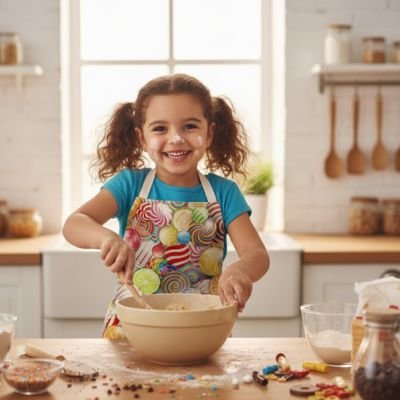 Tablier de cuisine enfant | Ajustable & Coloré - {{ merveilleux cake {{ moule à cake } {{ casserole }} {{ product_cake }} {{ merveilleux cake}}