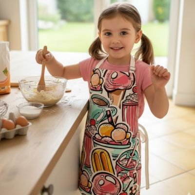 Tablier de cuisine enfant | Ajustable & Coloré - {{ merveilleux cake {{ moule à cake } {{ casserole }} {{ product_cake }} {{ merveilleux cake}}